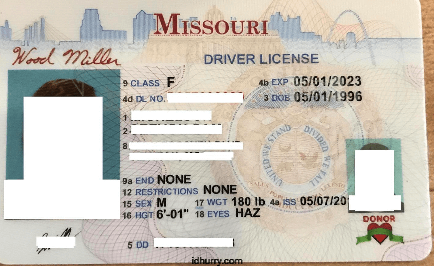 issue date missouri drivers license